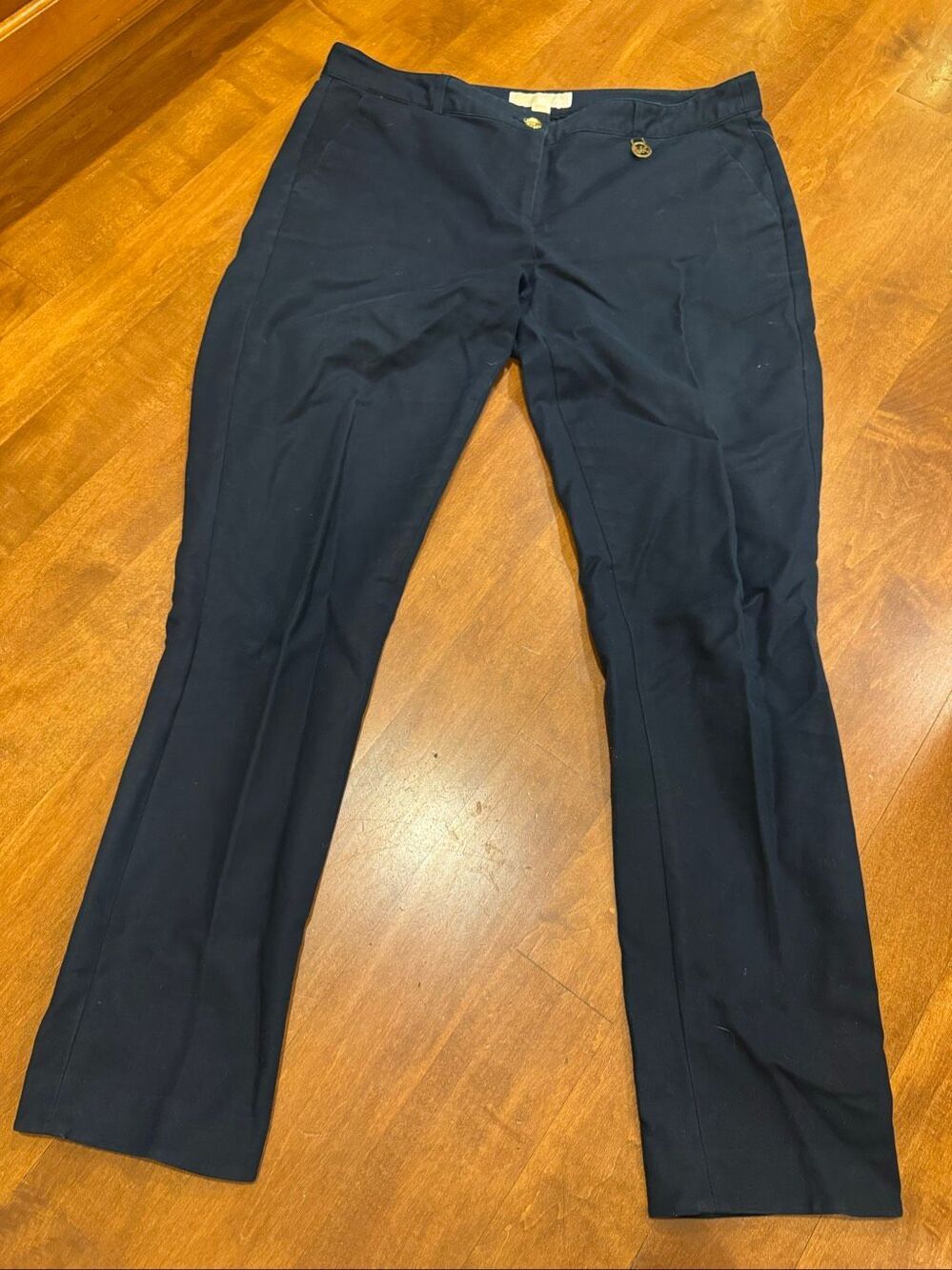 Michael Kors Women’s Size 12 Navy Blue Stretch Straight Leg Dress Pants